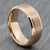 Two Tone 8mm Rose Gold Tungsten Ring