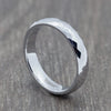 Silver 4mm Faceted Tungsten Ring