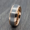 Two Colour 8mm Tungsten Ring