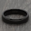 Tungsten Ring 6mm Polished Black Finish