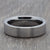 Silver 6mm Brushed Tungsten Ring