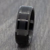 Black Two Tone 8mm Tungsten Ring