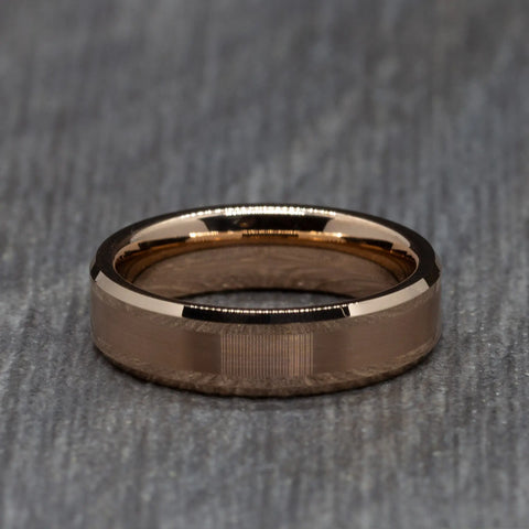 6mm womens rose gold ring