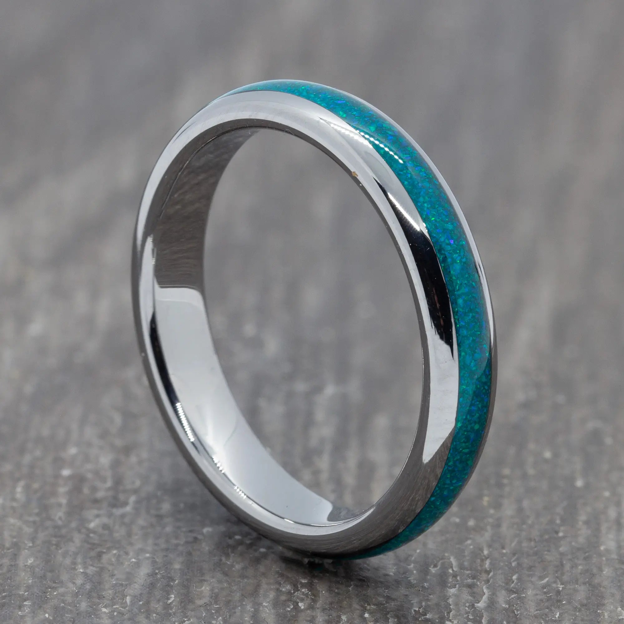 Mens turquoise band rings discount