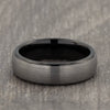 Grey 6mm Tungsten Ring with Black Inner side