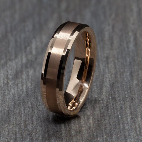 rose gold wedding ring for men