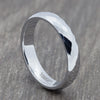 Silver 4mm Faceted Tungsten Ring