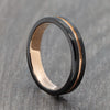 4mm black tungsten ring