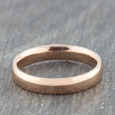 4mm titanium womens ring