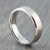 6mm silver titanium ring
