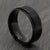 8mm black titanium ring