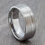 8mm silver tungsten ring