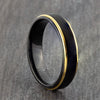 black 5mm wedding ring