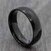 black 6mm titanium ring