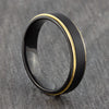 black and gold womens ring