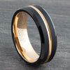 black mens tungsten ring