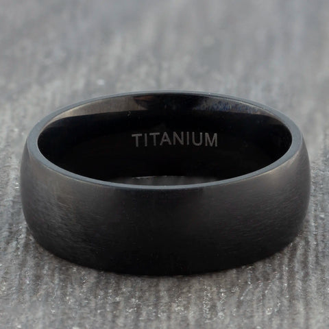 black titanium rings for men