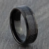 black tungsten mens ring