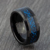 blue celtic mens ring