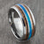 blue opal silver ring