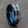 blue tungsten ring