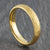 gold hammered mens ring