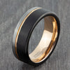 gold tungsten ring