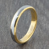 Silver & Gold 4mm Tungsten Ring