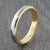 Silver & Gold 4mm Tungsten Ring