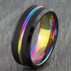 mens 8mm black tungsten ring