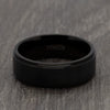 mens 8mm black wedding ring