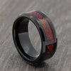 mens black tungsten ring