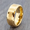 mens gold tungsten ring