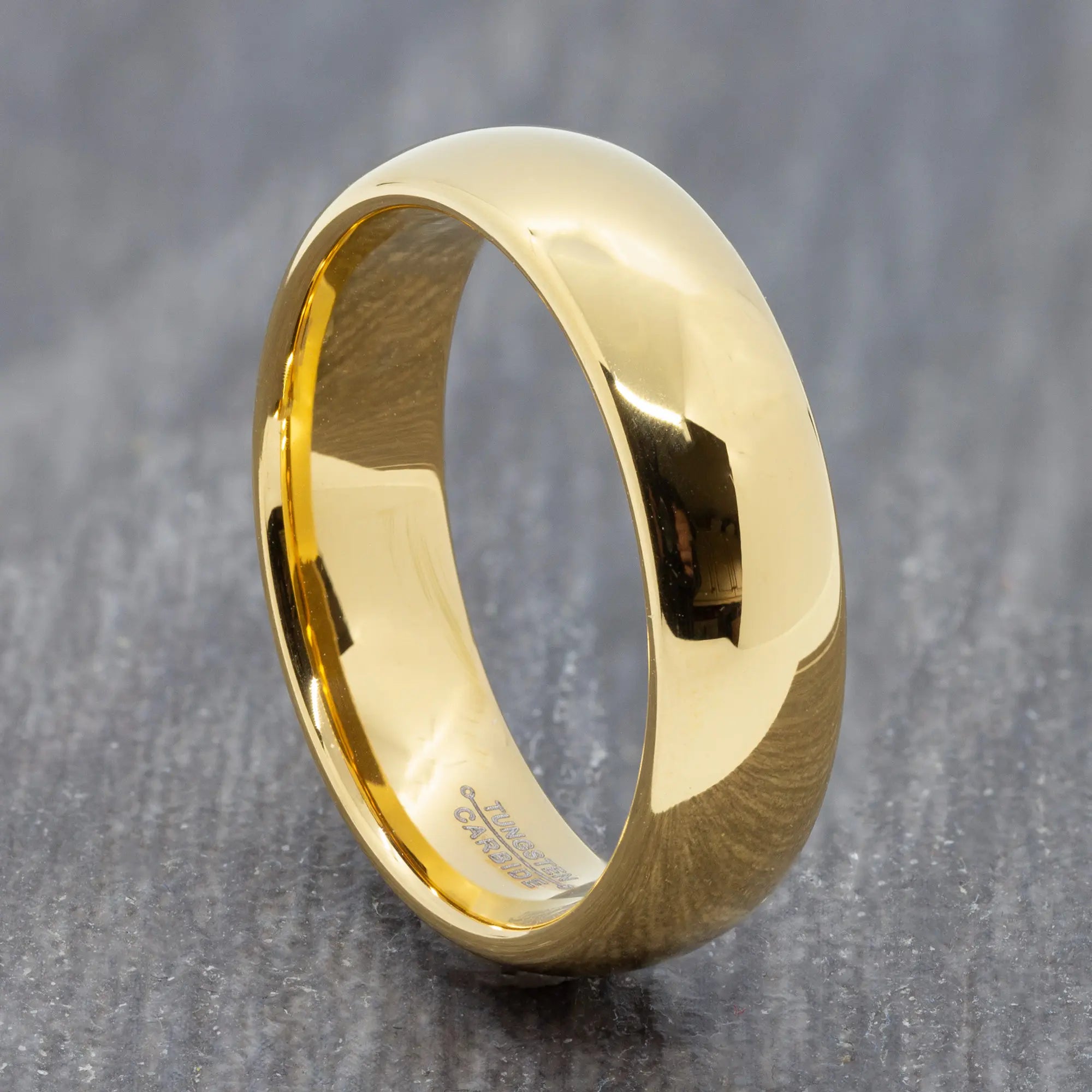 Silver 6mm Ring Mens and Womens 6mm Polished Tungsten Band Mans