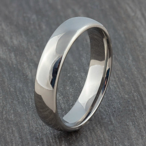 mens silver wedding ring