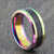 rainbow tungsten ring