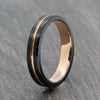 rose gold tungsten band