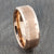rose gold tungsten carbide ring