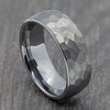 silver 8mm mens wedding ring