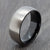 silver titanium mens ring
