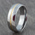 tungsten ring with gold elipse