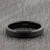 4mm Mens Black Tungsten Ring with Polished Edges