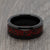 womens red tungsten ring